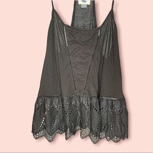 Old Navy Black Lace Spaghetti Strap Top